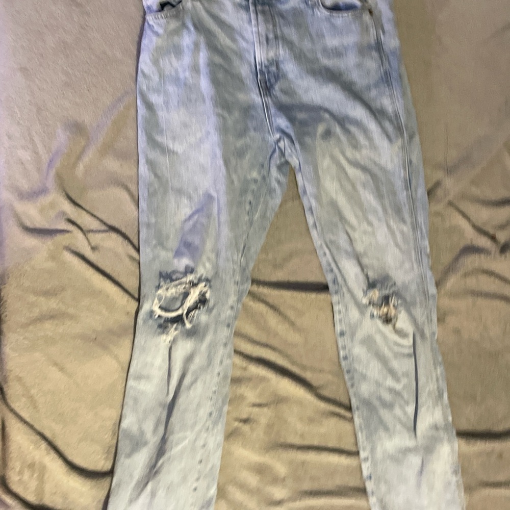 Old Navy Blue Skinny Distressed Jeans